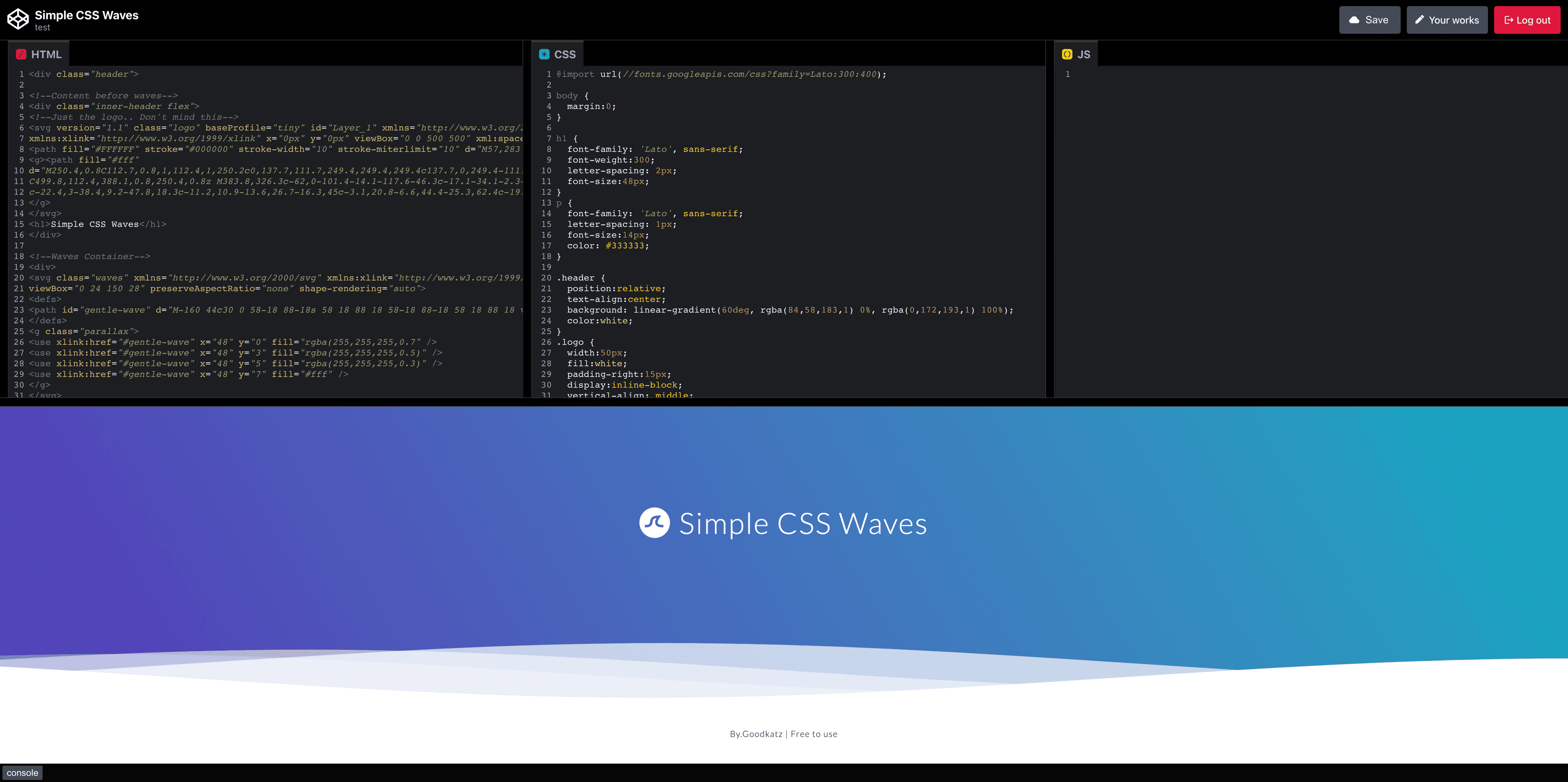 CodePen UI Clone 2