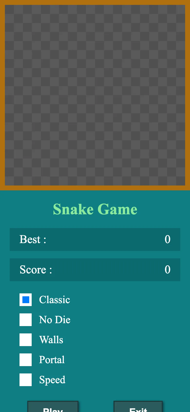 Snake (PixiJS) — Мобільна версія